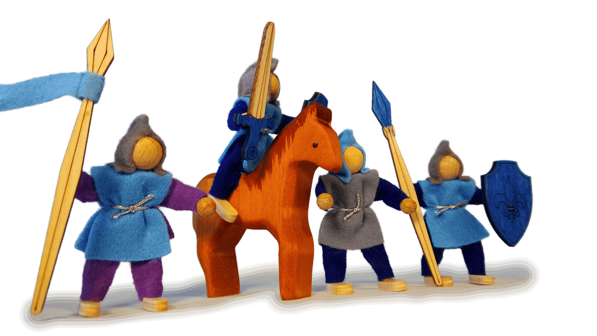 Knight Set - 5 Pieces with Horse - Alwero